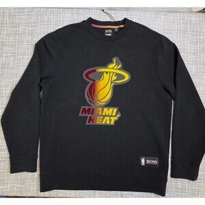 NWOT Hugo Boss X NBA Colab Miami Heat Sweatshirt Retail $158 Men's XL - SEE DESC